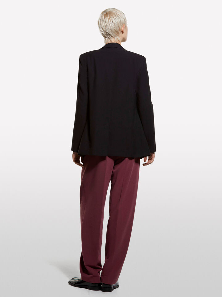 Blazer with jewel applique - women's blazers - Black | Sisley image number 2